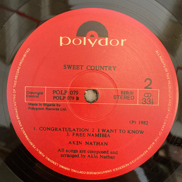 Akin Nathan's Ijama : Sweet Country (LP, Album, RE)