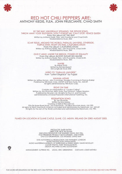 Red Hot Chili Peppers : Live At Slane Castle (DVD-V, Copy Prot., PAL, SM)