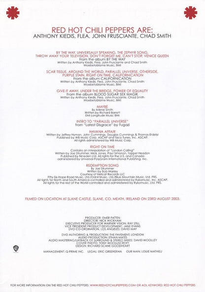 Red Hot Chili Peppers : Live At Slane Castle (DVD-V, Copy Prot., PAL, SM)