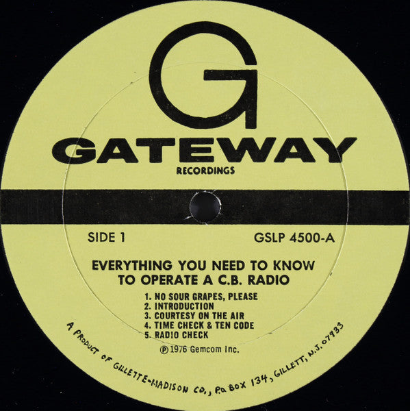 Peter Thomas (7) : Everything You Need To Know To Operate A CB Radio (LP, Album)