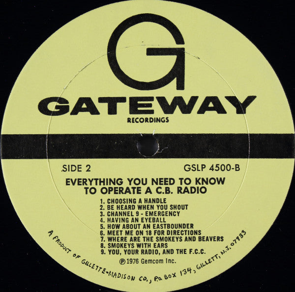 Peter Thomas (7) : Everything You Need To Know To Operate A CB Radio (LP, Album)