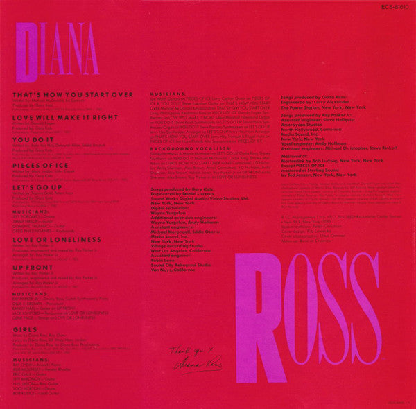 Diana Ross : Ross (LP, Album)