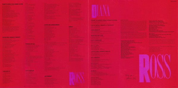 Diana Ross : Ross (LP, Album)