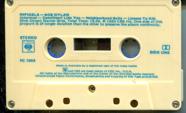 Bob Dylan : Infidels (Cass, Album)