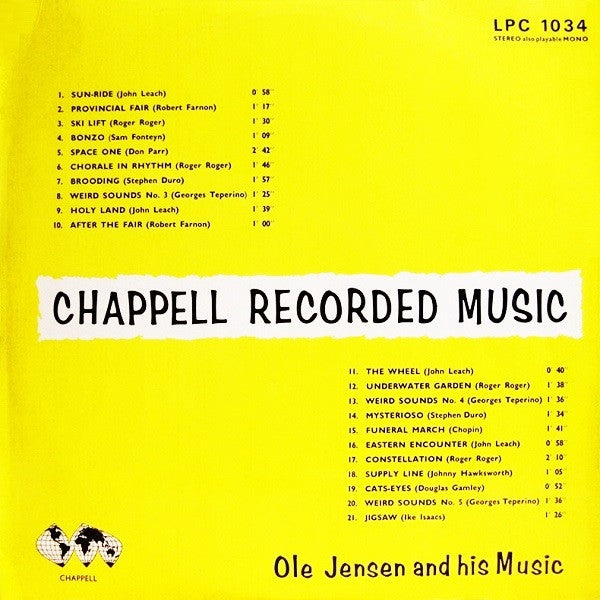 Ole Jensen And His Music : Chappell Recorded Music (LP)