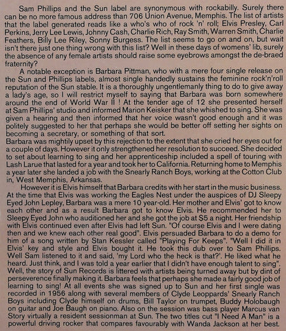 Barbara Pittman : The Original Sun Sides (LP, Comp)