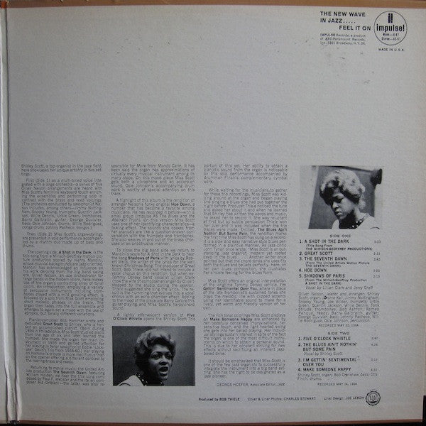 Shirley Scott Trio : Great Scott!! (LP, Album, Mono)