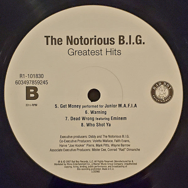 Notorious B.I.G. : Greatest Hits (2xLP, Comp, RE, RP)