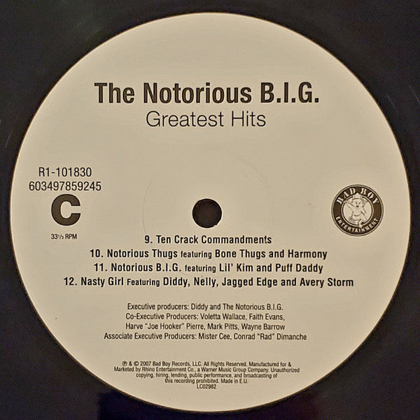 Notorious B.I.G. : Greatest Hits (2xLP, Comp, RE, RP)