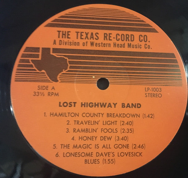 Lost Highway Band : Travelin' Light (LP, Album)