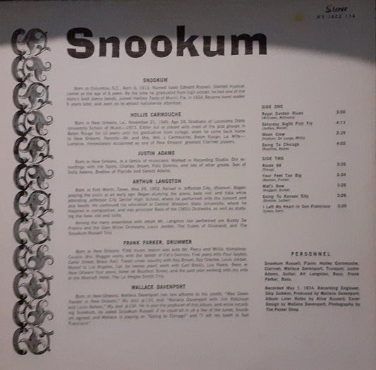 Snookum Russell : Snookum (LP, Album)