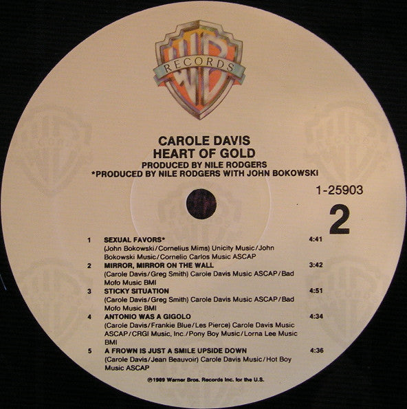 Carole Davi$* : Heart Of Gold (LP, Album)