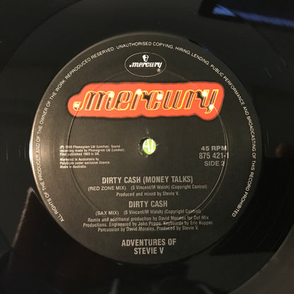 Adventures Of Stevie V. : Dirty Cash (Money Talks) (12")