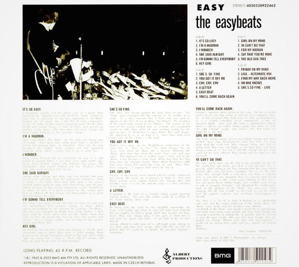 The Easybeats : Easy (2xLP, Album, RE, Yel)