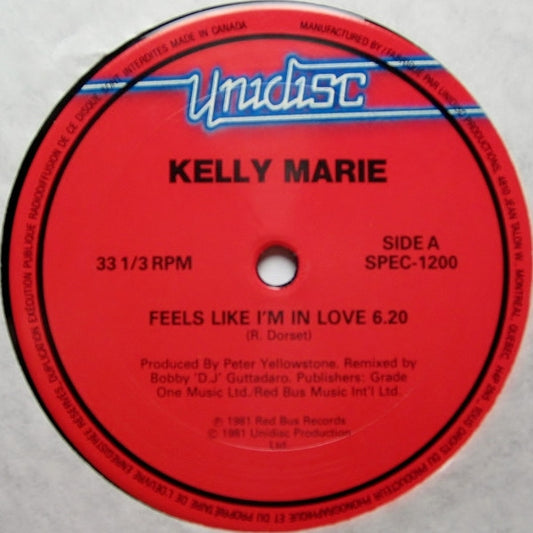 Kelly Marie : Feels Like I'm In Love (12")