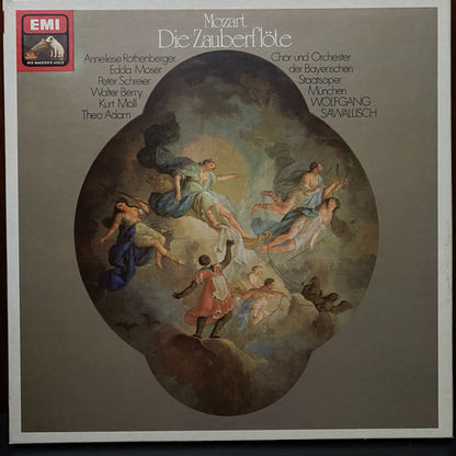 Wolfgang Amadeus Mozart / Anneliese Rothenberger, Edda Moser, Peter Schreier, Walter Berry, Kurt Moll, Theo Adam / Chor der Bayerischen Staatsoper Und Bayerisches Staatsorchester, Wolfgang Sawallisch : Die Zauberflöte (3xLP, Quad, RE + Box)