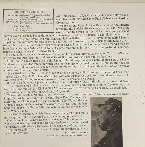 Frank Sinatra - Count Basie : Sinatra - Basie: An Historic Musical First (LP, Album, RE)