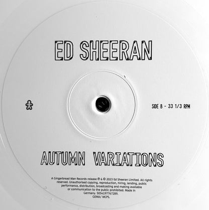 Ed Sheeran : Autumn Variations (LP, Album, Ltd, Whi)