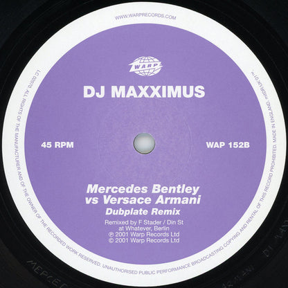 Something J / DJ Maxximus : Mercedes Bentley Vs Versace Armani (12")