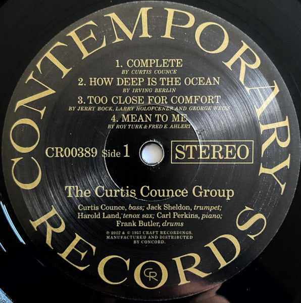 The Curtis Counce Group : You Get More Bounce With Curtis Counce! (LP, Album, RE, 180)