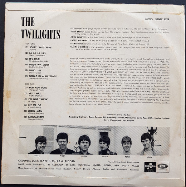 The Twilights (3) : The Twilights (LP, Album, Mono)
