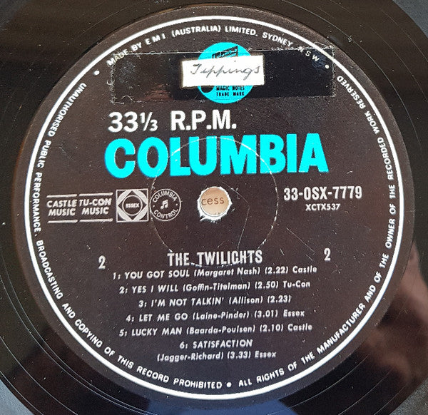 The Twilights (3) : The Twilights (LP, Album, Mono)