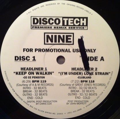 Various : DiscoTech Nine (2x12", Comp, Promo)