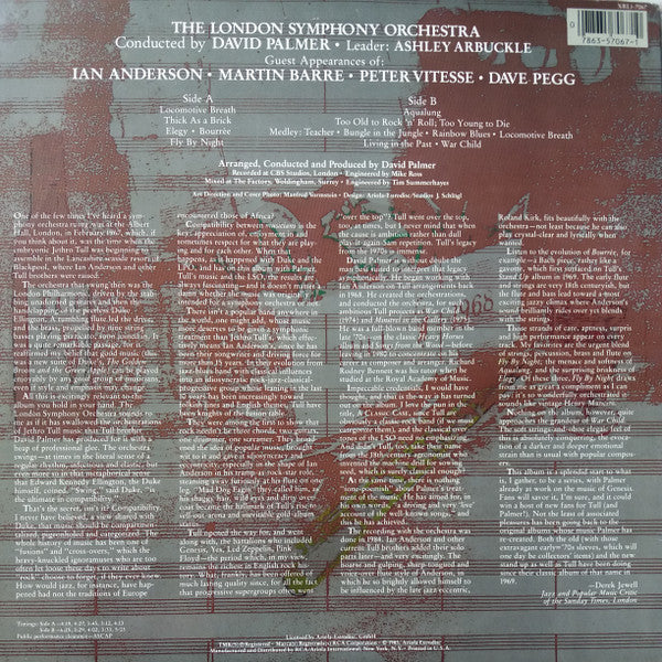 London Symphony Orchestra Featuring Ian Anderson : A Classic Case (The London Symphony Orchestra Plays The Music Of Jethro Tull Featuring Ian Anderson) (LP, Album, Ind)