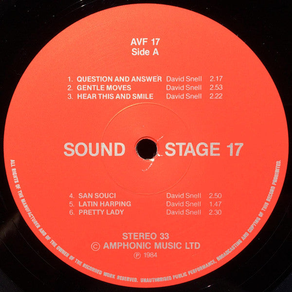 David Snell (2) : Sound Stage 17: Harp Plus (LP)