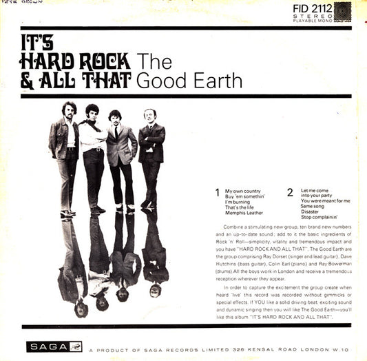 The Good Earth (2) : It's Hard Rock And All That (LP, Album)