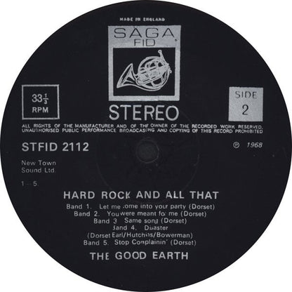 The Good Earth (2) : It's Hard Rock And All That (LP, Album)