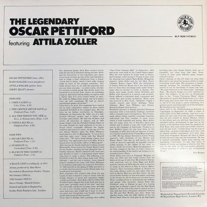 Oscar Pettiford Featuring Attila Zoller : The Legendary Oscar Pettiford (LP, Album)