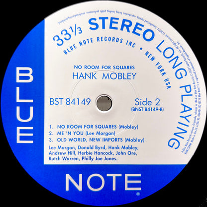 Hank Mobley : No Room For Squares (LP, Album, RE, 180)