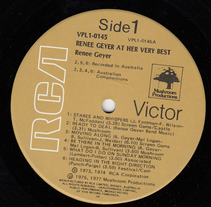 Renee Geyer : At Her Very Best (LP, Comp)