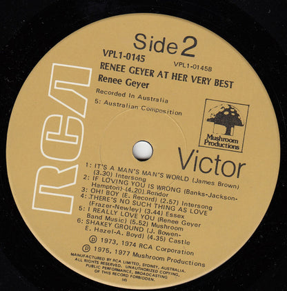 Renee Geyer : At Her Very Best (LP, Comp)