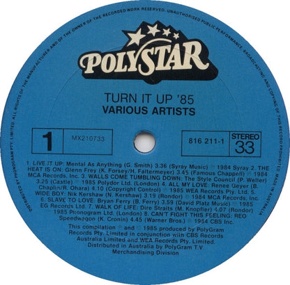 Various : Turn It Up '85 (LP, Comp)