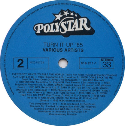 Various : Turn It Up '85 (LP, Comp)