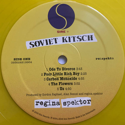 Regina Spektor : Soviet Kitsch (LP, Album, Ltd, RE, Yel)
