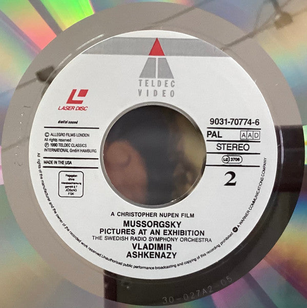 Modest Mussorgsky, Vladimir Ashkenazy, Christopher Nupen, Swedish Radio Symphony Orchestra* : Pictures At An Exhibition (Laserdisc, 12", PAL, dou)