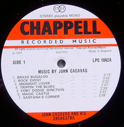 John Cacavas And His Orchestra / Paul Dupont & His Orchestra : Music By John Cacavas / Music By Roger Webb (LP)