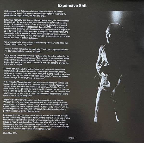 Fela Kuti & Africa 70 : Expensive Shit (LP, Album, RE)