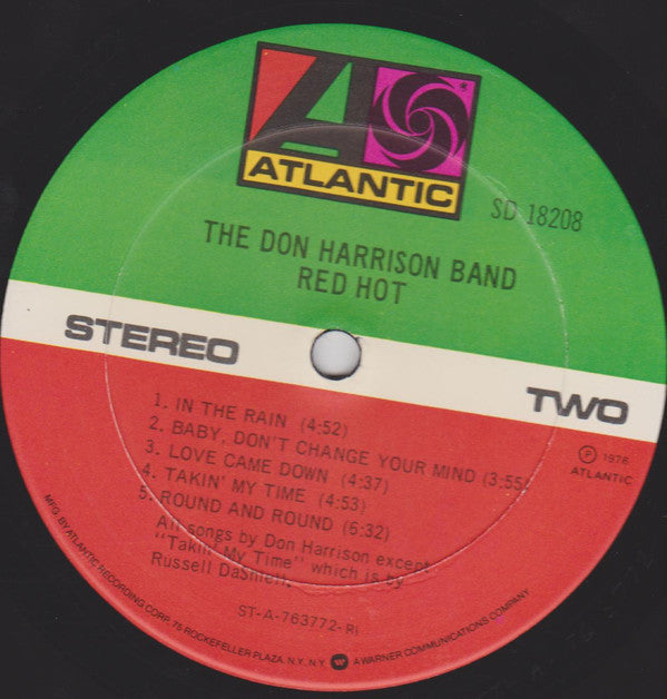 The Don Harrison Band : Red Hot (LP, Album)