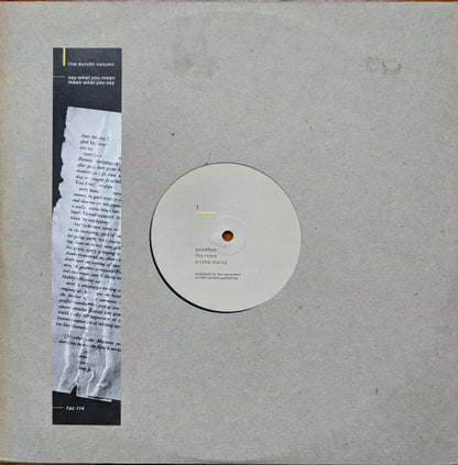 The Durutti Column : Say What You Mean, Mean What You Say (12", EP)