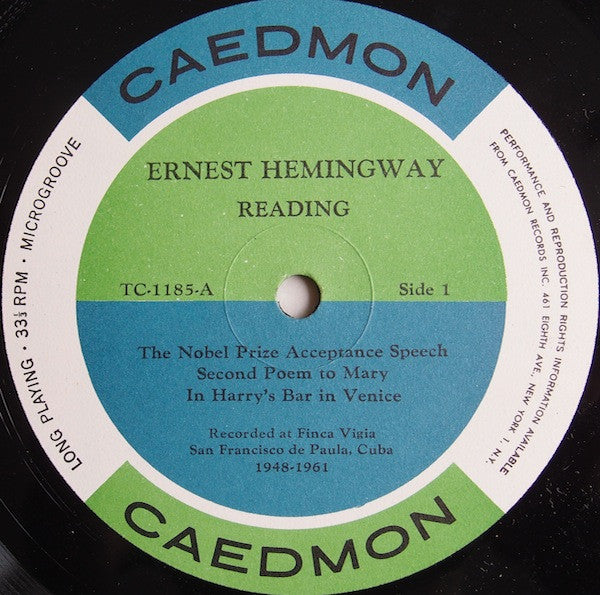 Ernest Hemingway : Reading (LP)