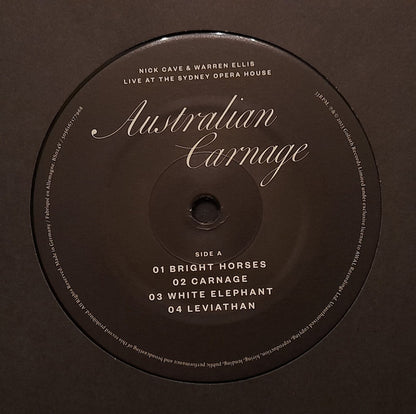 Nick Cave & Warren Ellis : Australian Carnage (Live At The Sydney Opera House) (LP, Album, Ltd)