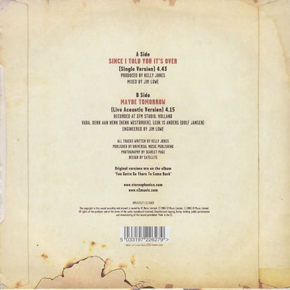 Stereophonics : Since I Told You It's Over (7", Single)