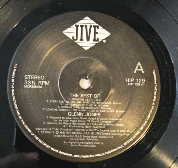 Glenn Jones : The Best Of Glenn Jones (LP, Comp)