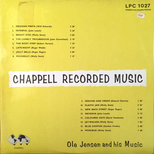 Ole Jensen And His Music : Chappell Recorded Music (LP)
