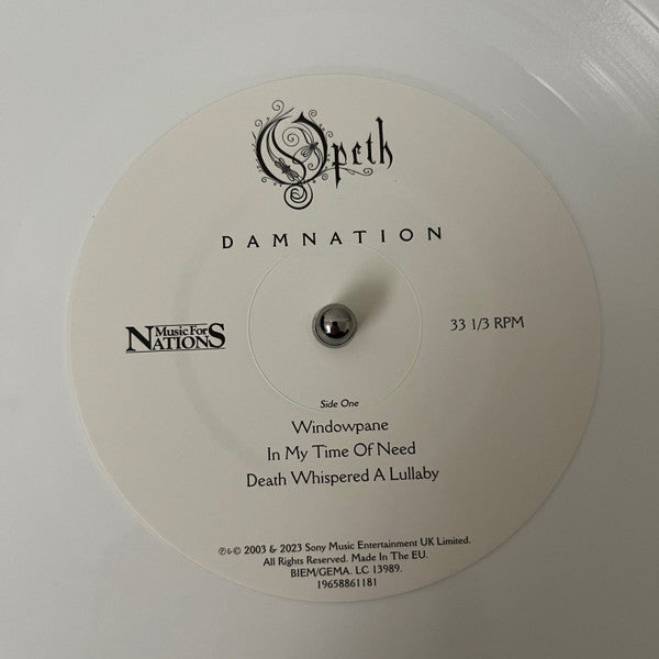 Opeth : Damnation (LP, Album, Ltd, RE, Whi)