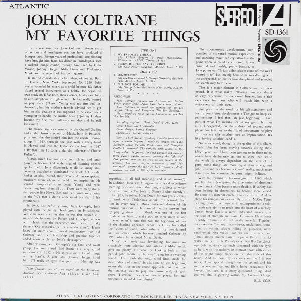 John Coltrane = ジョン・コルトレーン* : My Favorite Things = マイ・フェイヴァリット・シングス (LP, Album, RE)